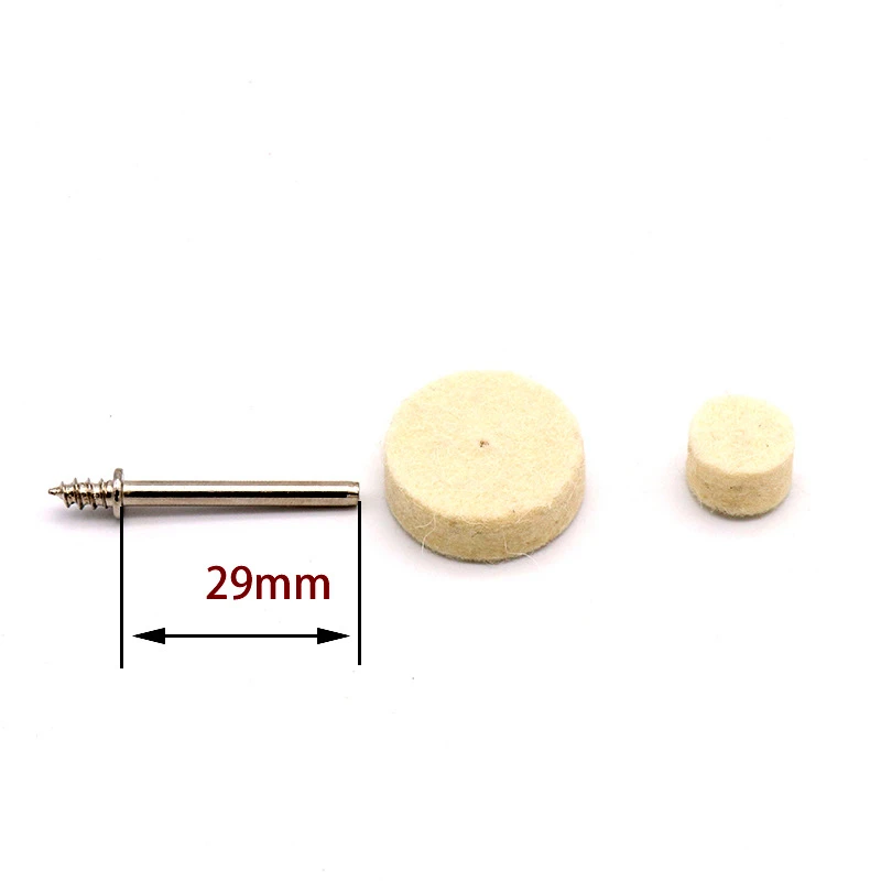 3.2mm Shank Wool Felt Abrasive Buffing Wheel Grinding Sanding Polishing Brush For Dremel Drill Rotary Tool