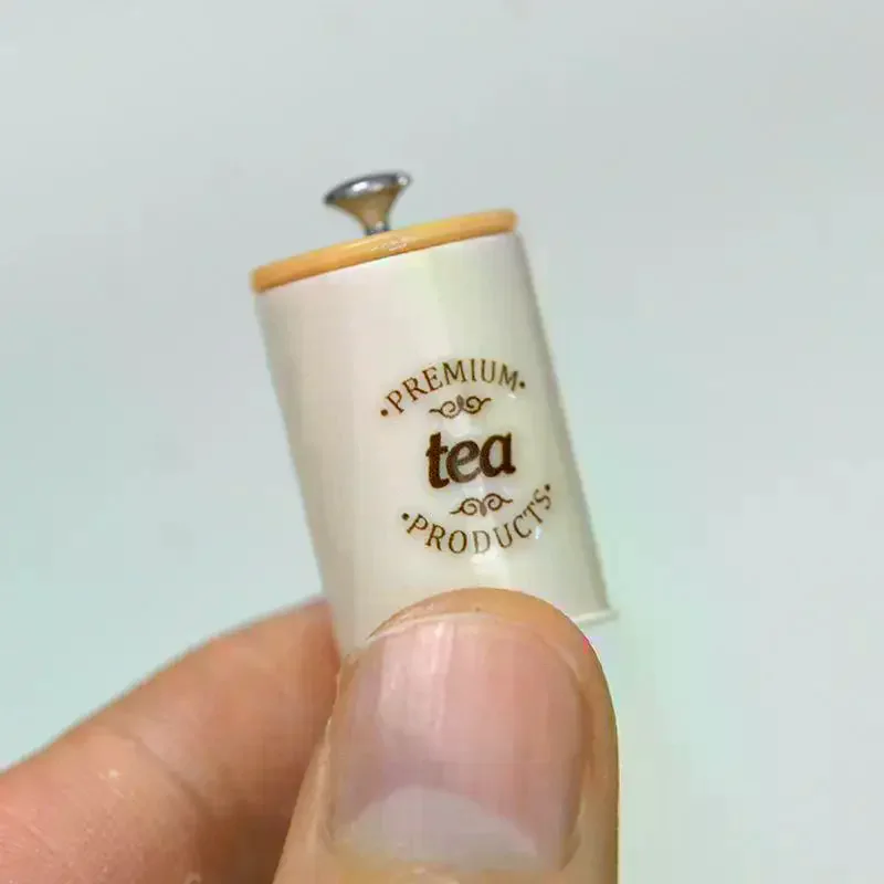 3 قطعة دمية محاكاة الشمال تخزين جرة نموذج المطبخ التخزين المنظم صندوق الحلوى مصغرة الغذاء واللعب علب السلع الجافة