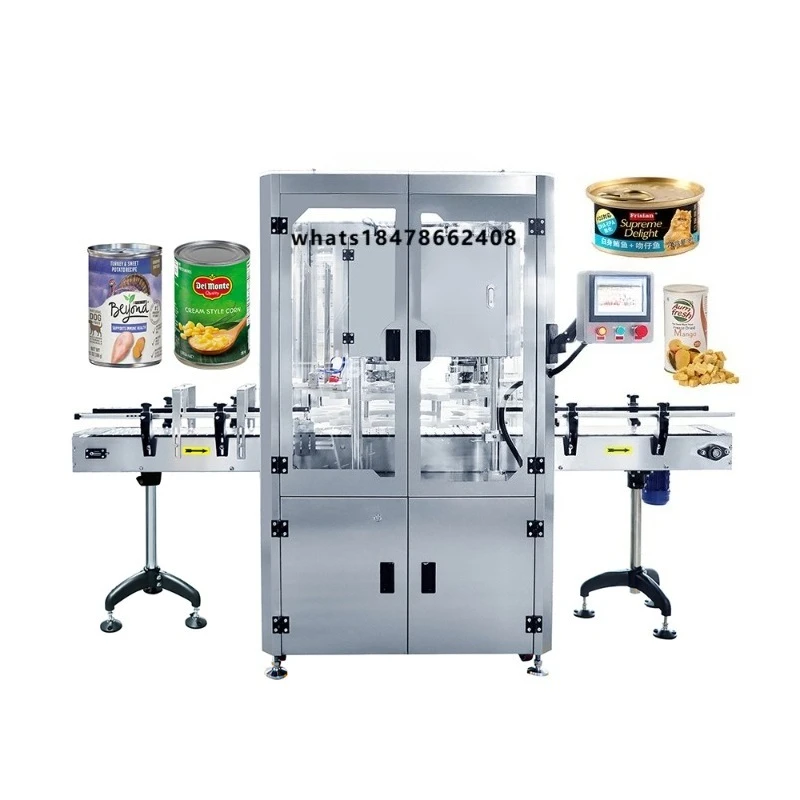 Fully Automatic Tin Metal Canning Machine for Circle Cans Pet Food Can Sealer Machine