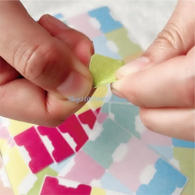 R6FF 120Pieces Adhesive Index Label Writable Colored Label Adhesive Label Page Marker for Notebook Journal Planner