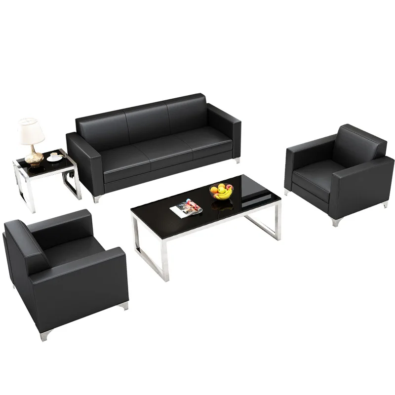 

Офисный диван, журнальный столик, комбинация для встреч гостей, деловой простой современный диван на троих