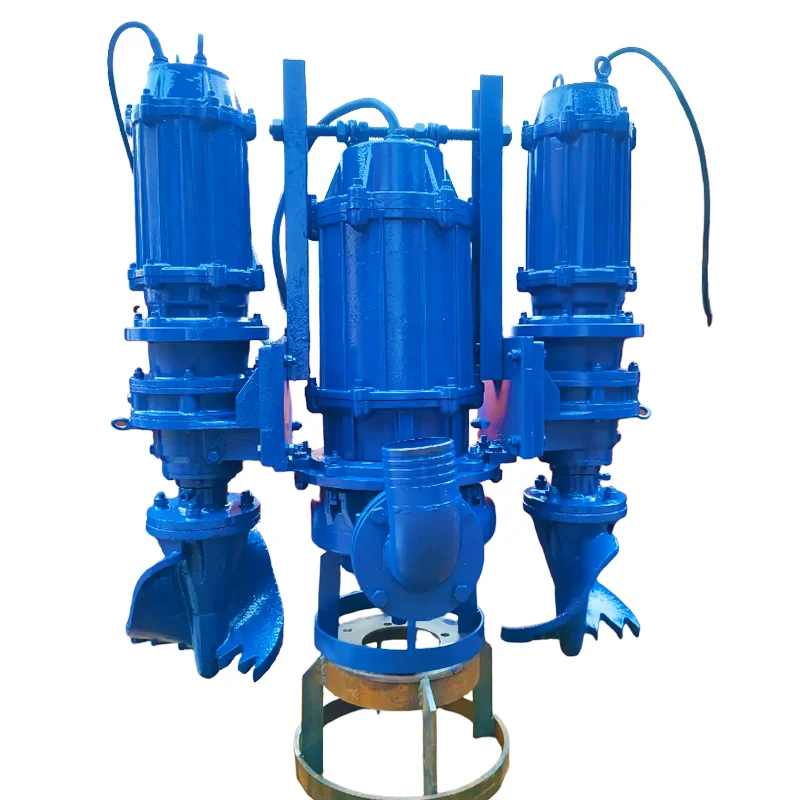 Big Capacity High Chrome Hydraulic Unloading Agitator Submersible Sand Slurry Water Dredge Pump for Excavator
