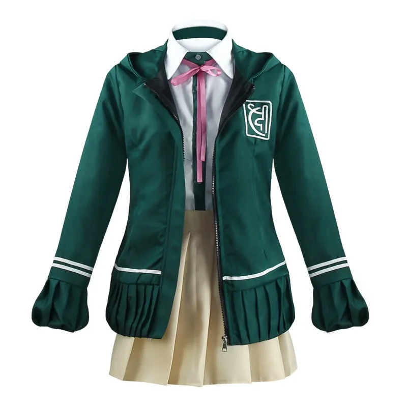 ss13Game Danganronpa 2 Anime Chiaki Nanami Cosplay Costume Wig School Uniform Shirt Jacket Pants Halloween Women Girls Jk Suit