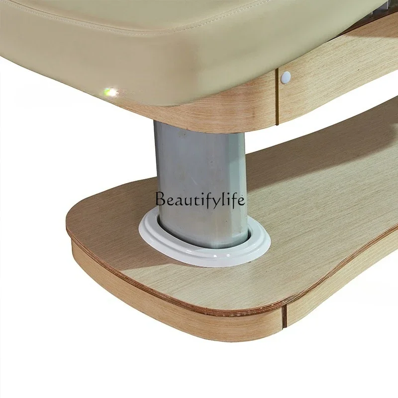 Elektrisch buitenlands high-end met geheugenfunctie Spa-massagebed houten onderstel