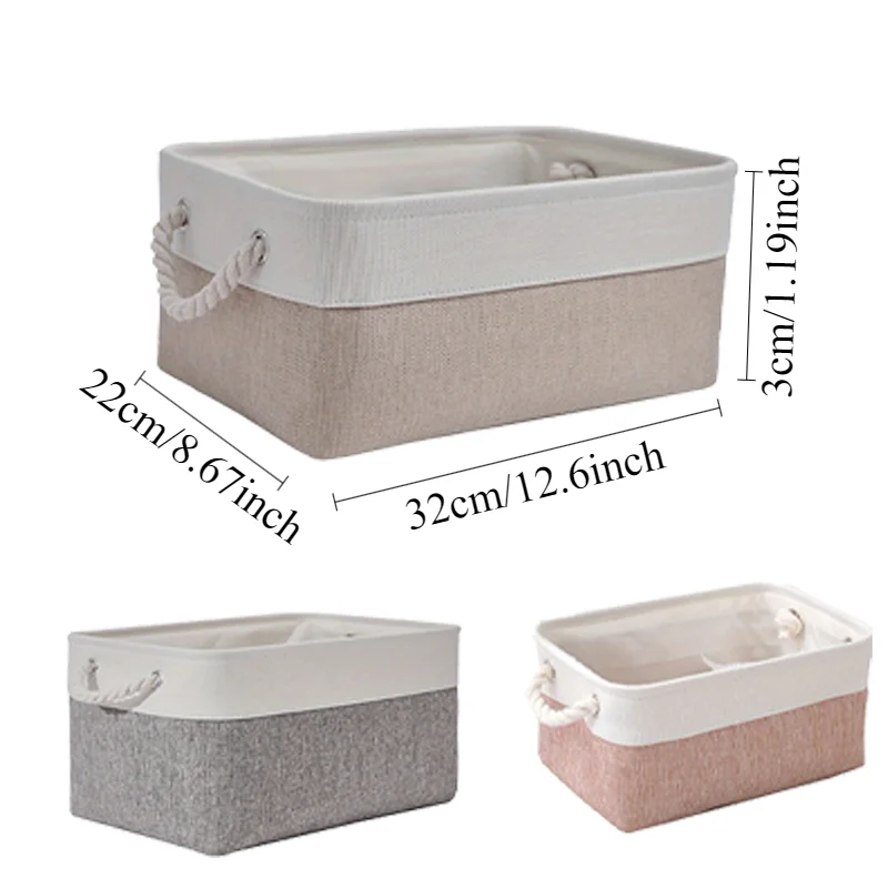 Storage Basket Cube Collapsible Storage Box Closet Storage Space Saving Easy To Clean Gift Cloth Toy Tray Furniture Essentials