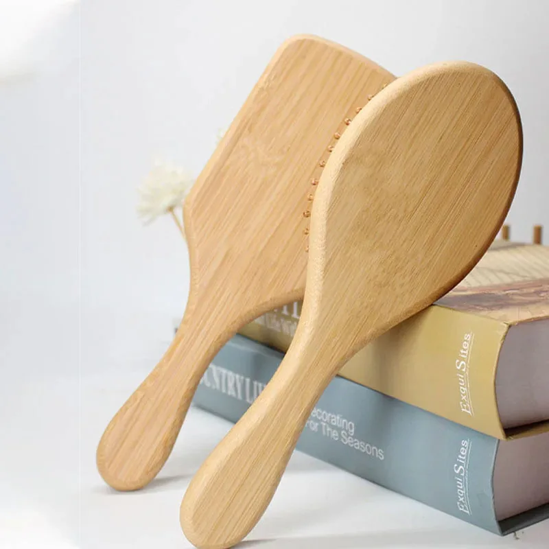 

1 шт. натуральная деревянная расческа для волос, массажная щетка для кожи головы, уход за волосами, здоровая бамбуковая расческа