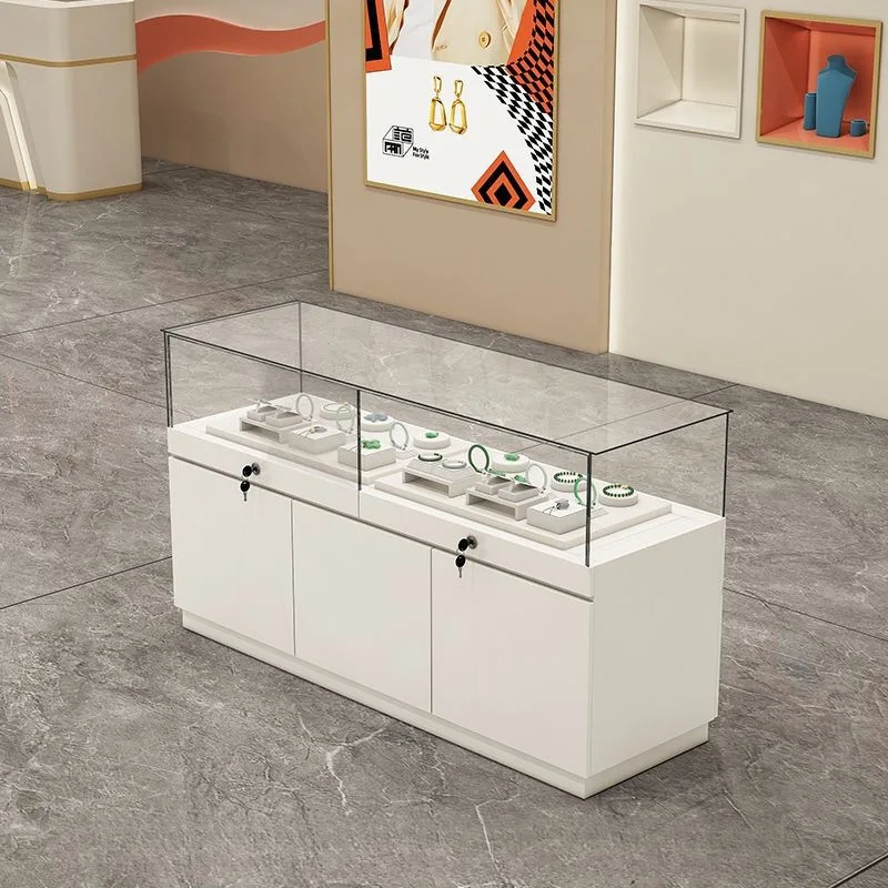 Shopping Mall Glass Cabinet Display Cabinet Jewelry Counter Sample Exhibition Showcase Museum Exhibition Booth Display Rack