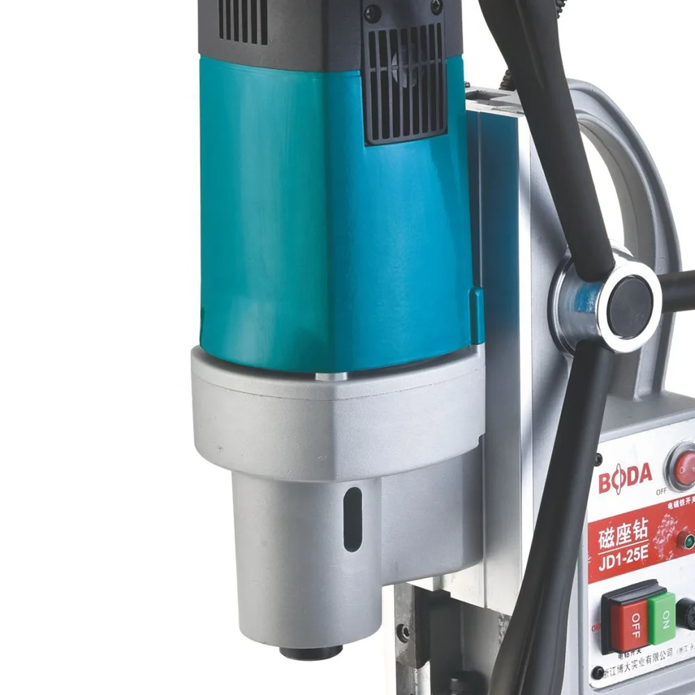 BODA JD1-25E Magnetic Core Drill 1500W 25mm Portable Mag Drill Press 13000N High Precision Industrial Electric Drilling Machine