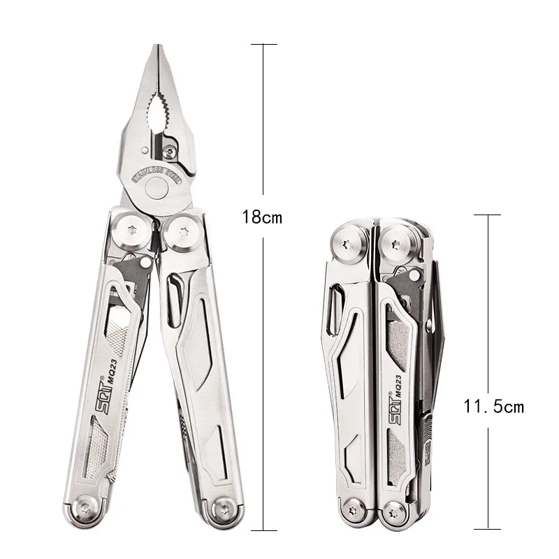 SQT Shun's new MQ23 industrial grade multi-function folding outdoor tool clamp with screwdriver blade portable field equipment