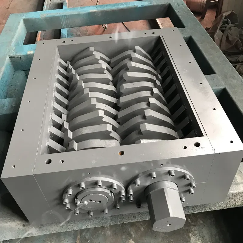 Customized on demand Double shaft shredder accessories shredder chassis head garbage disposal large shredder blade knife box