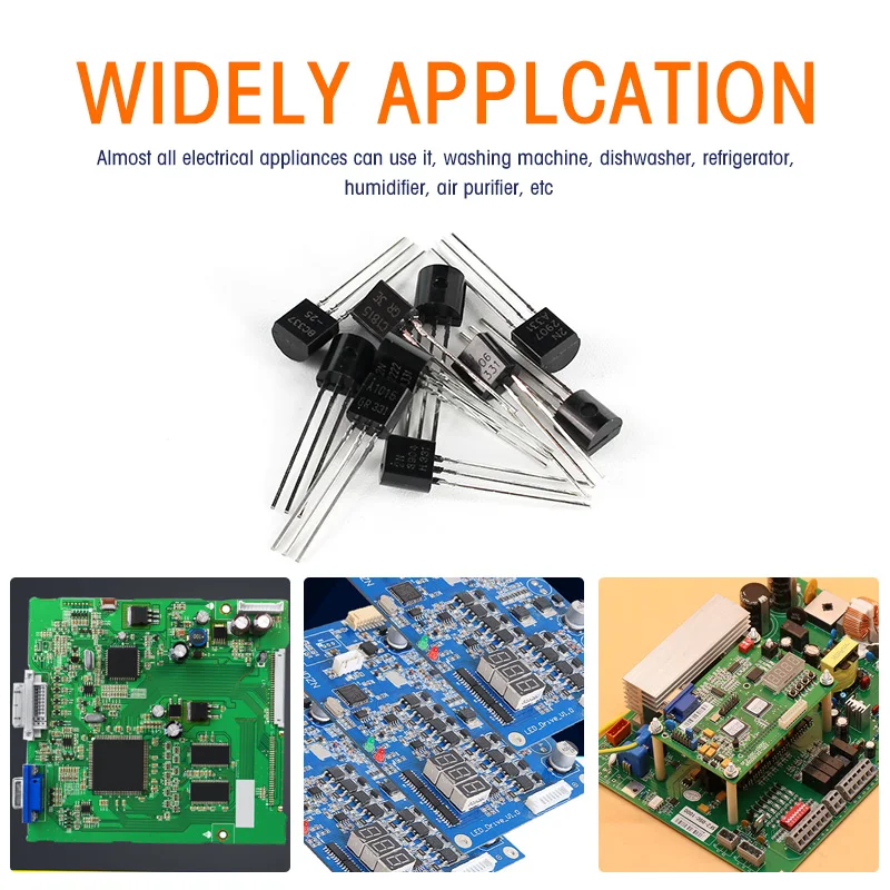 Kit de transistors BC337 BC327 2N2222 2N2907 2N3904 2N3906 S8050 S8550 A1015 C1815 PNP/NPN, 10 valeurs TO-92, 200 pièces