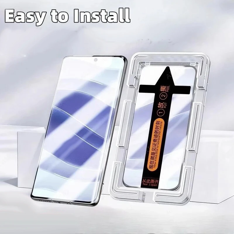 

5Pcs Screen Protectors For Huawei Mate 40 50 30 20 60 80 Pro Max 70 Air Dust Free Easy Install Protective Tempered Glass Film