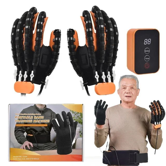 Rękawica robota rehabilitacyjnego Urządzenie do rąk Trening palców Rękawice do masażu Udar Hemiplegia Rehabilitacja Trening funkcji dłoni