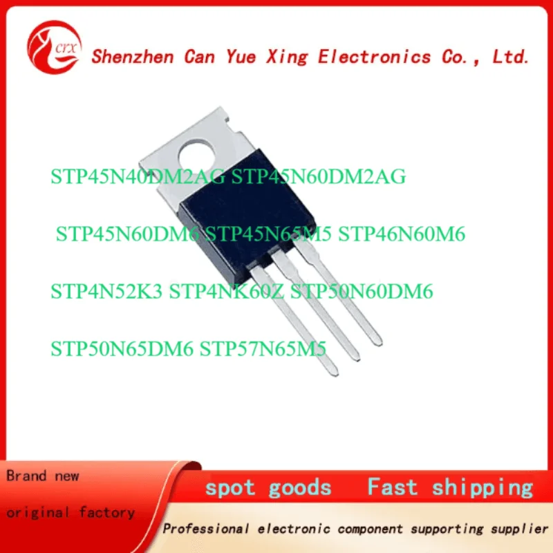 50pieces STP45N40DM2AG STP45N60DM2AG STP45N60DM6 STP45N65M5 STP46N60M6 STP4N52K3 STP4NK60Z STP50N60DM6 STP50N65DM6 STP57N65M5