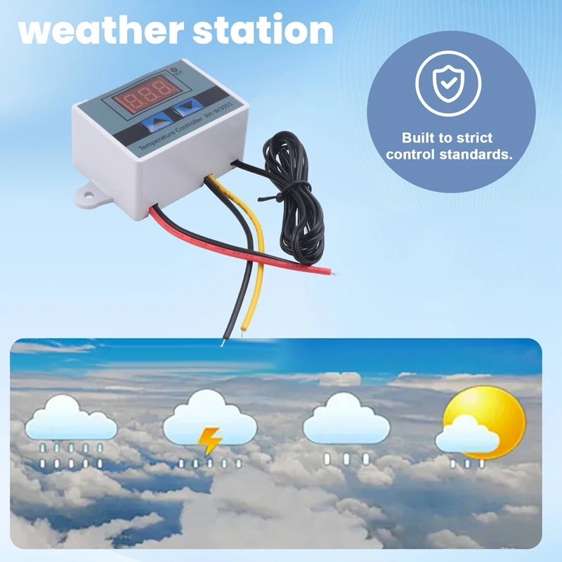 Best-Digital Temperature Controller Display Thermostat Control Switch And Thermistor Sensors Temperature Probe