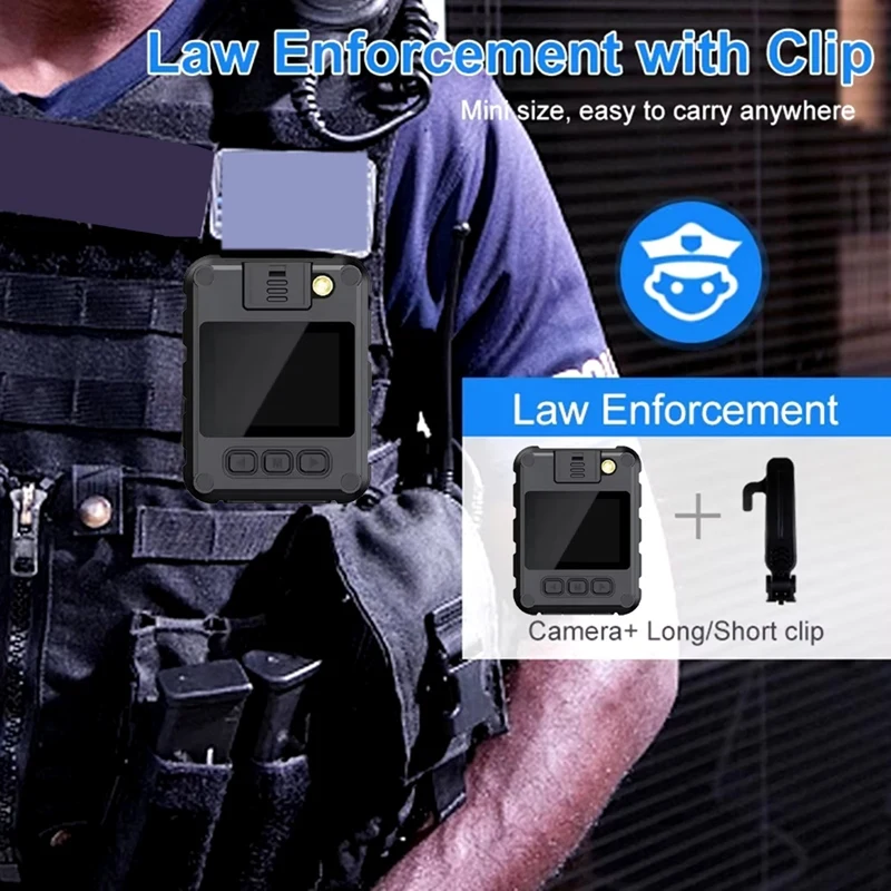 A86G-4K Mini Camera Law Enforcement Recorder WIFI Camera With High-Definition Screen Police Bodycam