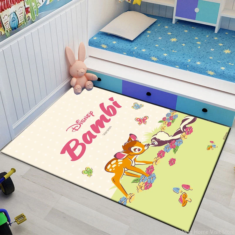 Bambi The Little Deer Large Carpet Living Room Home Decor Sofa Table Rug Anti Slip Chair Lounge Floor Mat Carpet for Bedroom