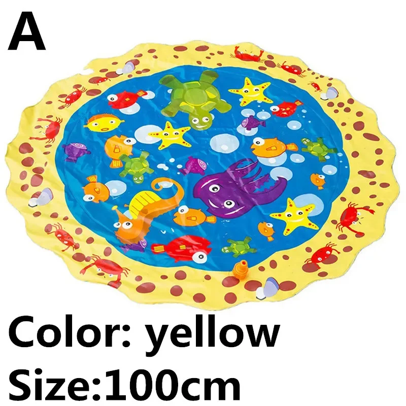 Tapis de jeu d'eau pour enfants, pelouse d'été, tapis d'éclaboussures d'extérieur pour enfants, jeux de piscine, jouet d'arrosage, tapis de bain