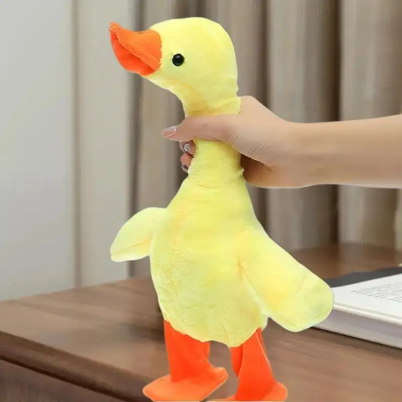 Danza con musica Giocattoli per bambini Parlante Canto e camminare Anatra Pato musicale Peluche Regali di Natale Parlare Canto e camminare