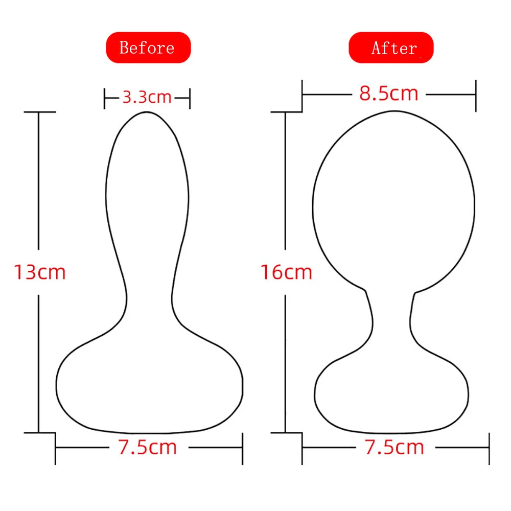 Automatic Inflatable Anal Vibrator Body-Safe Silicone Prostate Massager With Remote Control Thumping Vibrating Butt Plug Sex Toy