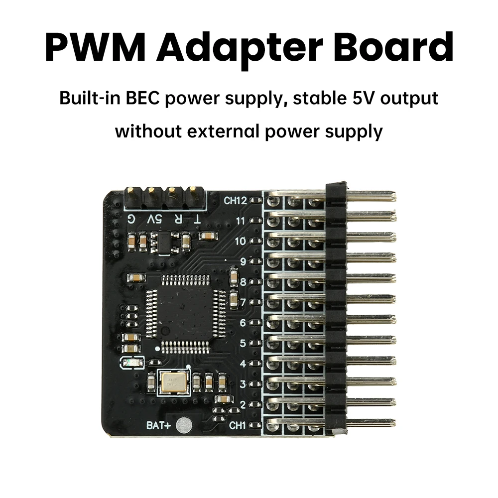 12-Channel PWM Adapter Board DC5V RC Model Receiver Module CRSF to PWM Signal Converter