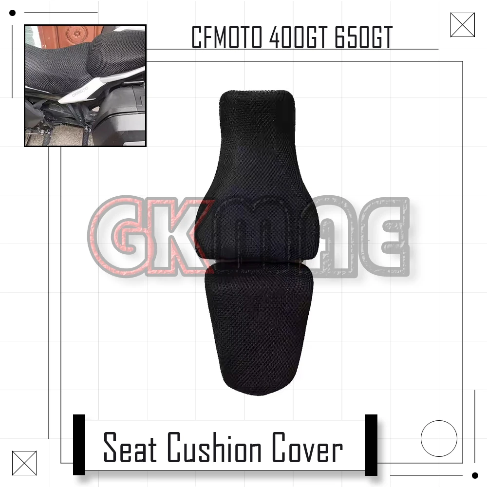 

For CFMOTO 400GT 650GT GT 400 650 Motorcycle Modified 3D Honeycomb Mesh Seat Cover Sun-Resistant Seat Cushion Cover