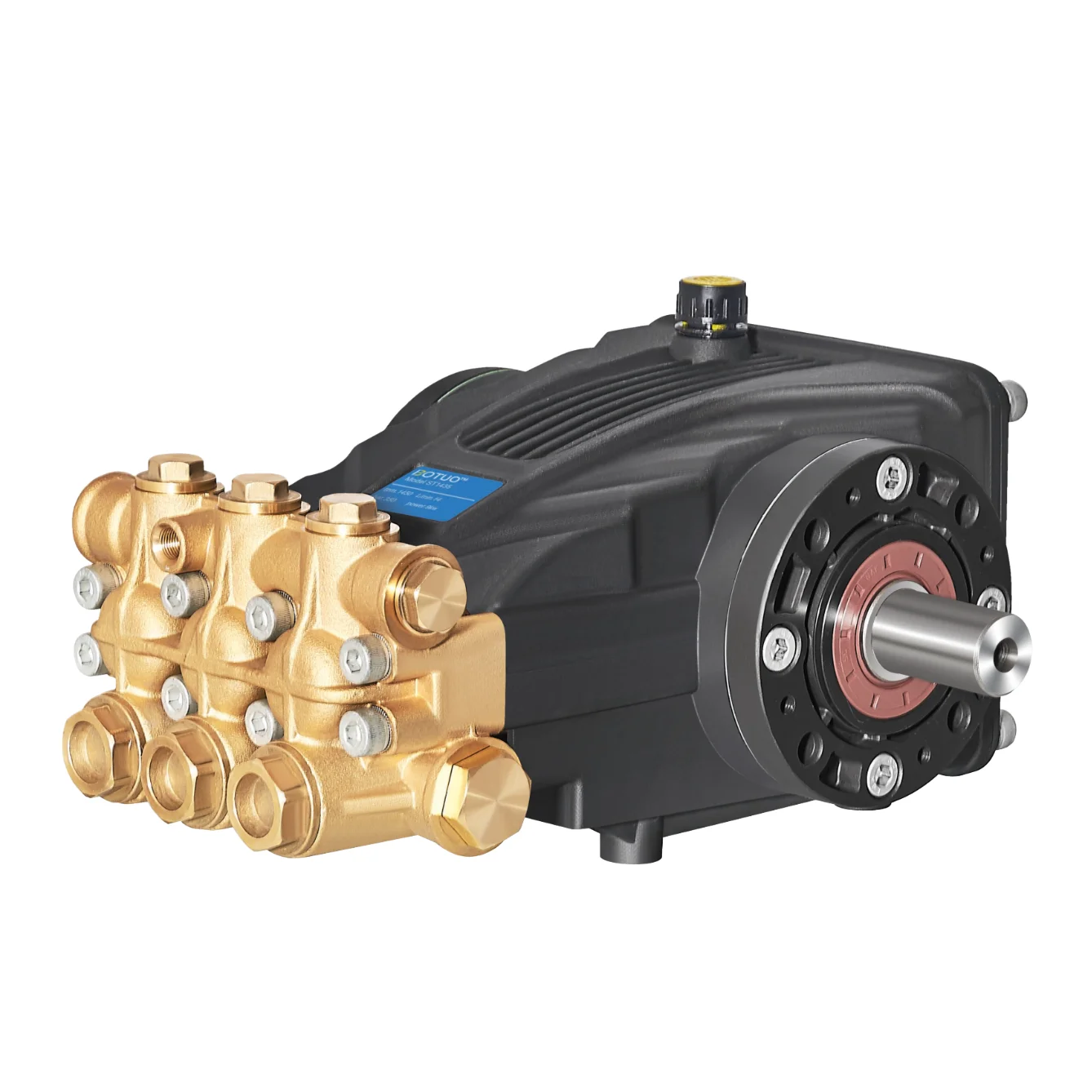 ST-N Triplex Plunger Pump 15-23L/min 250-350Bar Brass Head for High Pressure Washing & Cleaning