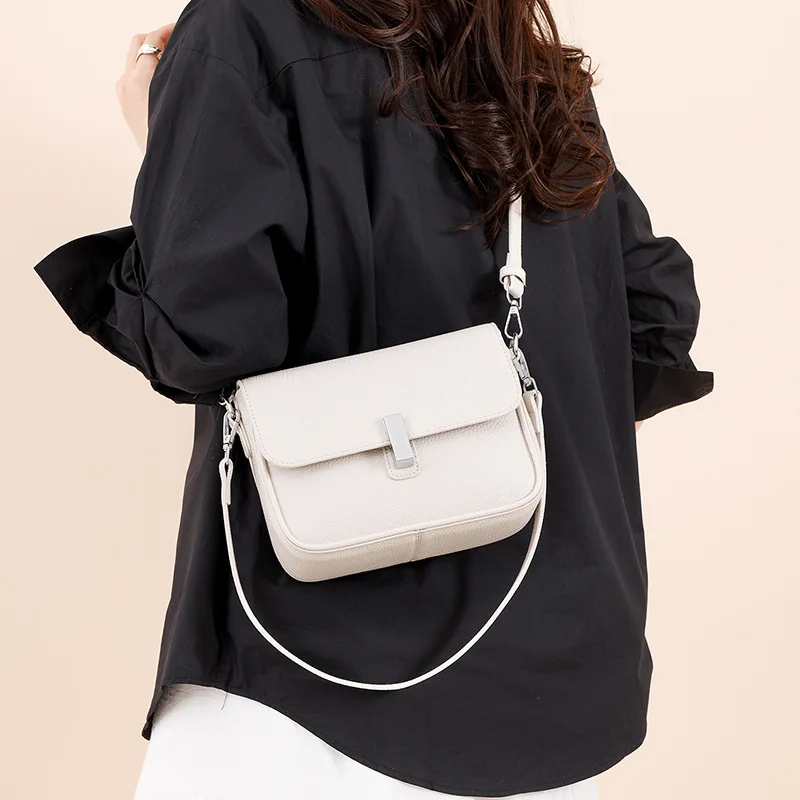 

New Arrive 2025 Women's Fashion Shoulder Bags Genuine Leather Messenger Bags Ladies Luxury Crossbody Bags B407