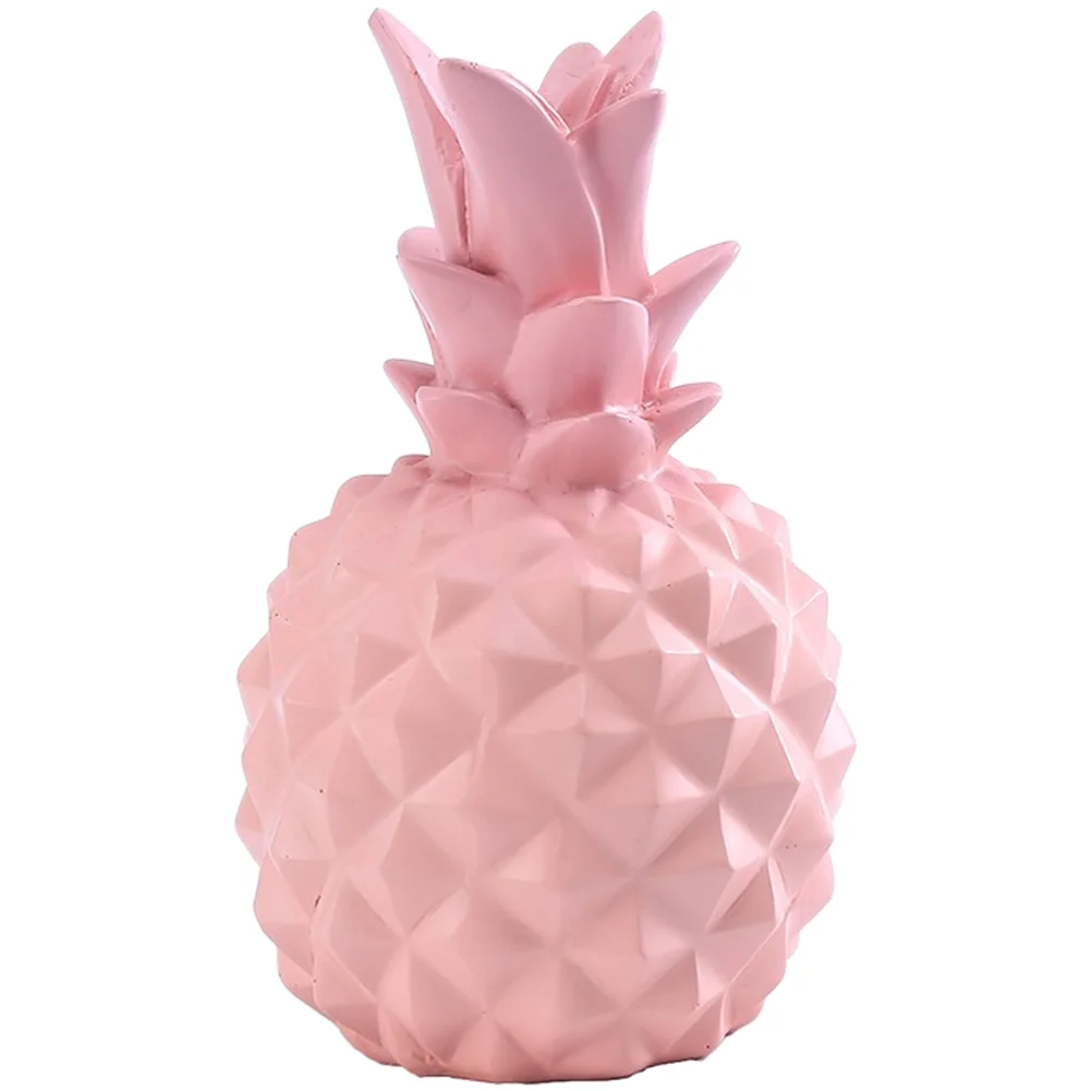 Miniature Pineapple Resin for Nordic Design Home Decor for Table Shelf Workspace 8x8x13cm Contemporary Interior Style