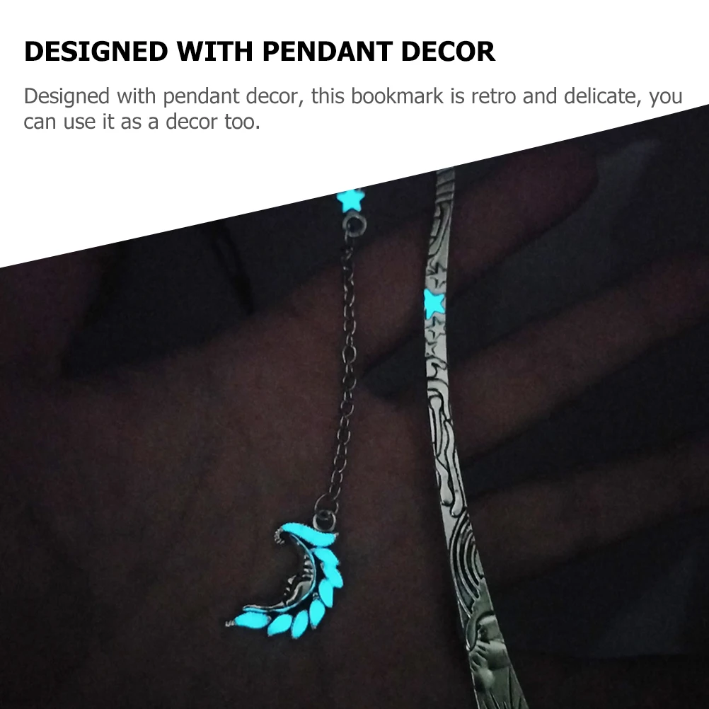 

3pcs Metal Vintage Pendant Delicate Decorative Bookmark For Women Teachers Retro Style Bookmark Classroom Library Use