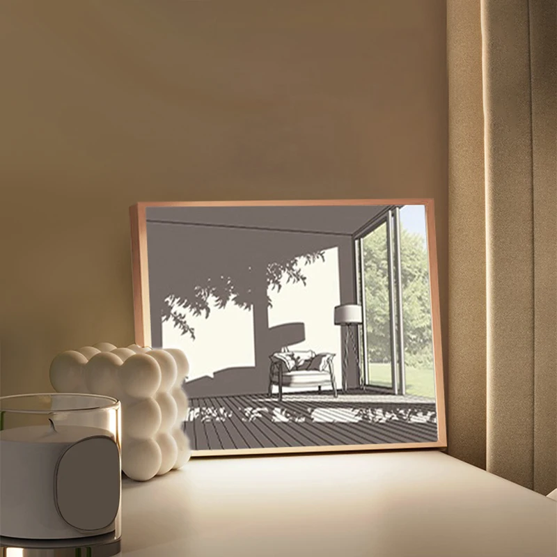 INS LED Decorative Light Painting Bedside Picture Japan Anime Style Creative Modern Simulate Sunshine Drawing Night Light Gift