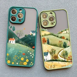 Wildflower Field Collective Farm Phone Case For iPhone 13 12 Mini 11 Pro Max 16 15 14 Pro Max Plus XR XS X 7 8 Plus Back Covers