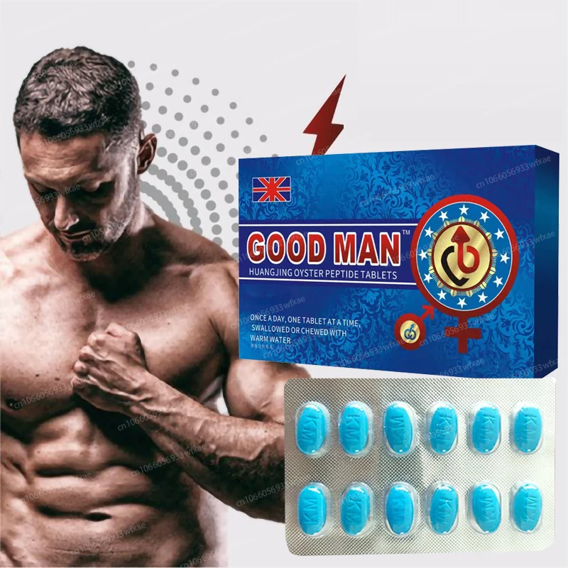 12/36/60/120/240Pill Blue Tablets Oyster Natural Ginseng Huangjing Pills Health Product Men Body Power