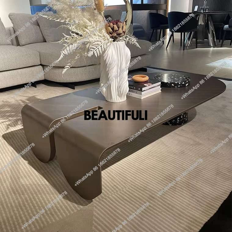 Popular Modern Design Home Furniture Set Unique irregular coffee table with low base for center table decoration