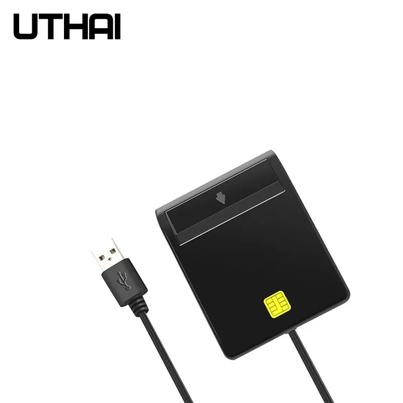 UTHAI X02 USB SIM Smart Card Reader For Bank Card IC/ID EMV SD TF MMC Cardreaders USB-CCID ISO 7816 for Windows 7 8 10 Linux OS