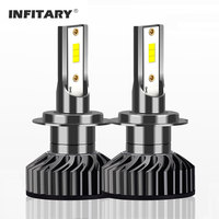 Infitary H4 H7 Fog Led Lights 20000LM CSP 1860 Chip H1 H11 HB3 HB4 9005 9006 6500K Auto Car Mini CANBUS Headlights Bulbs Kits