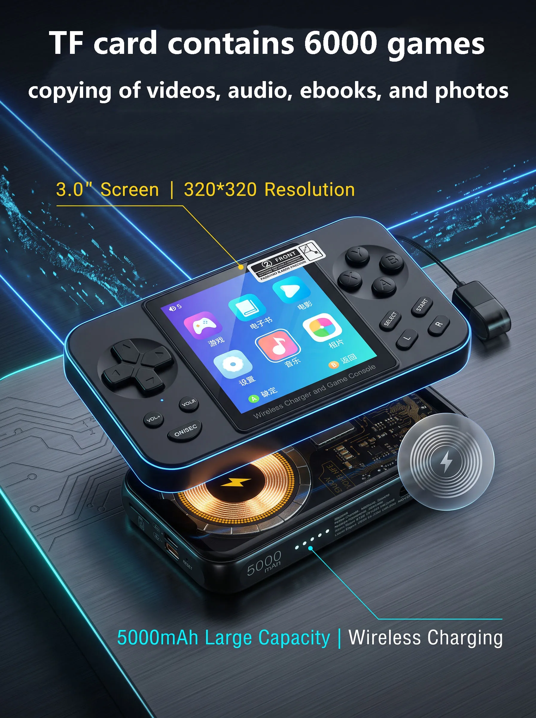 Retro Gaming Handheld 2026 - 2026 NOVO Console de Jogos Portátil