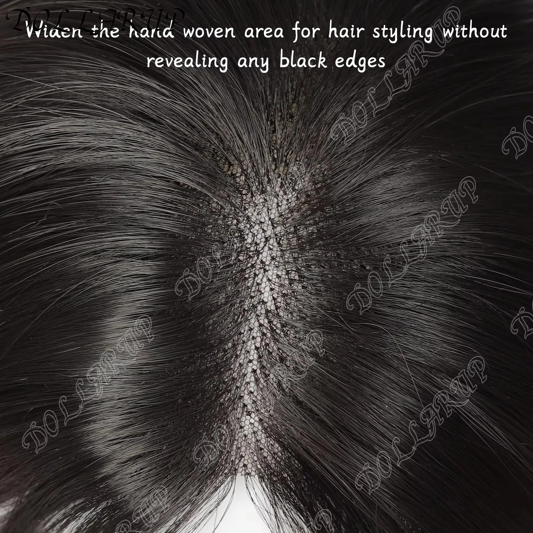 JKL الشعر توبر 4 بوصة القبعات العالية للنساء مع مشبك شعر ترقق في قطع الشعر لتساقط الشعر الاصطناعية القبعات العالية مع حظر #6