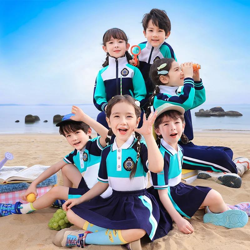 2024 New Primary and Secondary School Students Sportswear Class Clothes Kindergarten Park Clothes Spring and Autumn Clothes