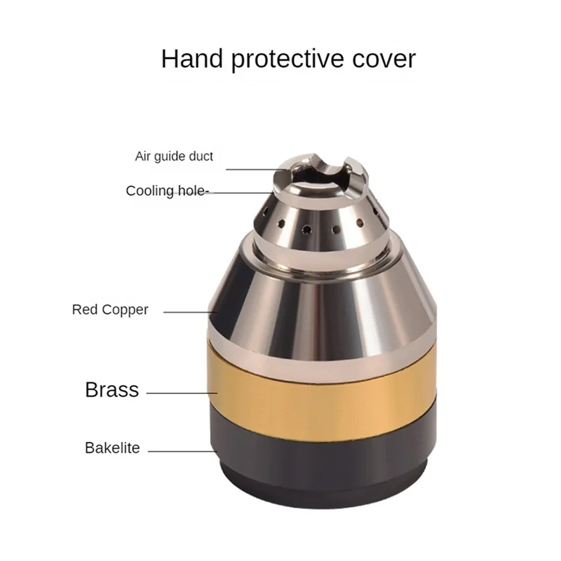 P80 Plasma Cutting Torch Accessories Cutting Nozzle Copper Protective Sleeve Welding Contact Cutter Cover Black