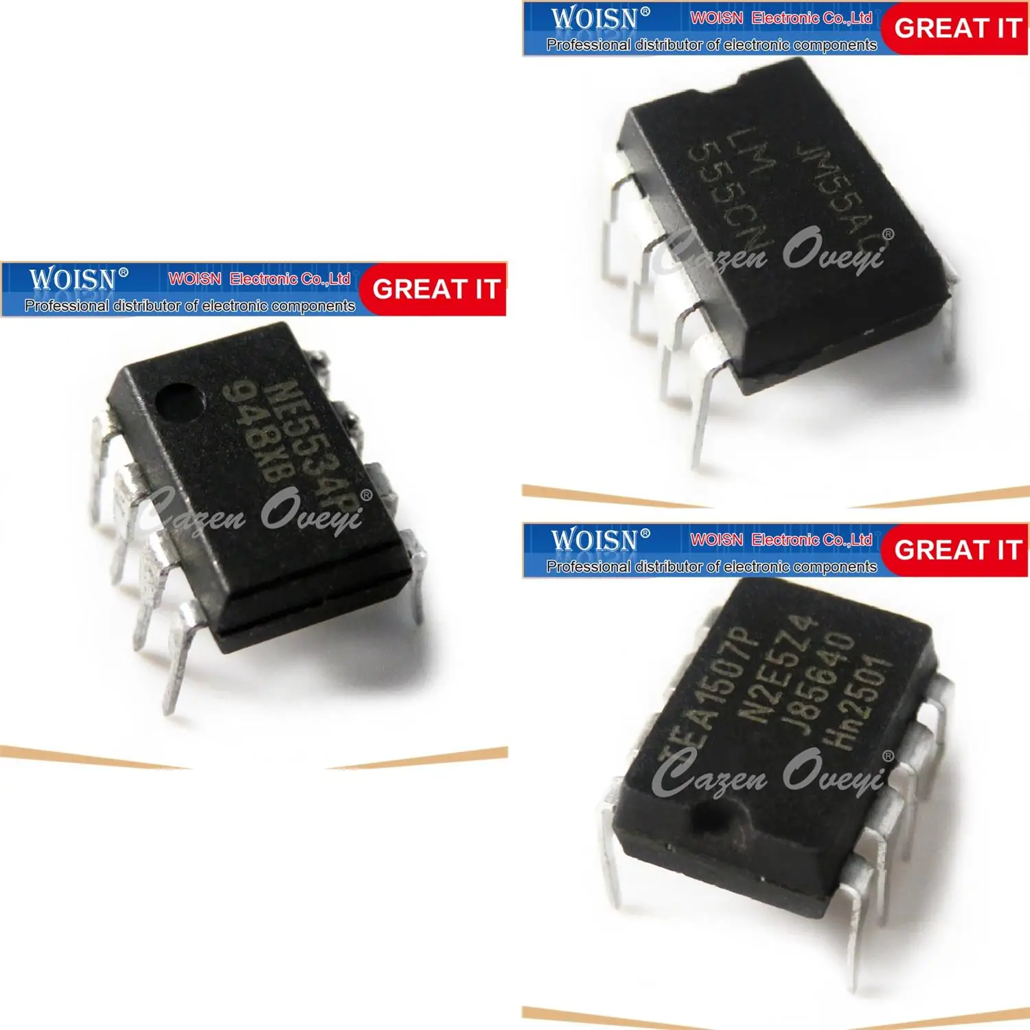 NE5534P NE5534 TEA1507P TEA1507 LM555CN LM555 DIP-8