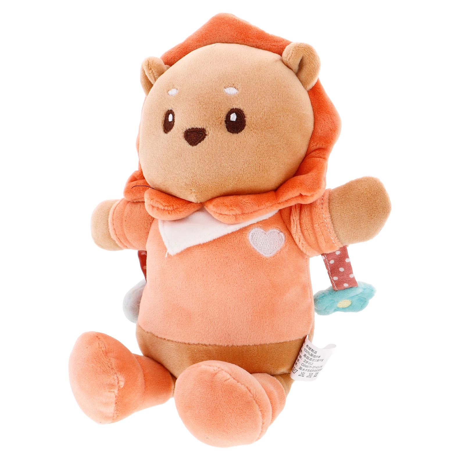 

Lion Stuffed Animal Toys for Baby Rearview Mirror Animals Funny Soft Child Car Seat Hanging Keychain Decor
