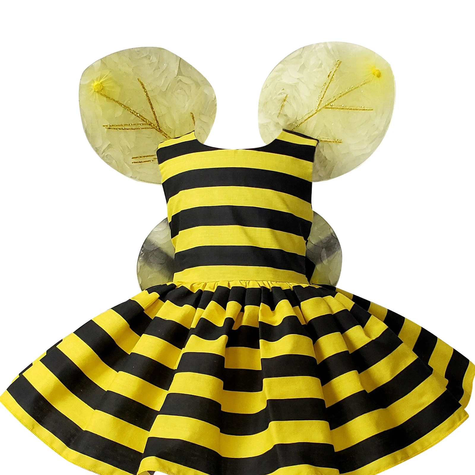 

Women Girls Halloween Costumes Cute Bee/Ladybug Wings + Dress Set Party Favors for Holiday