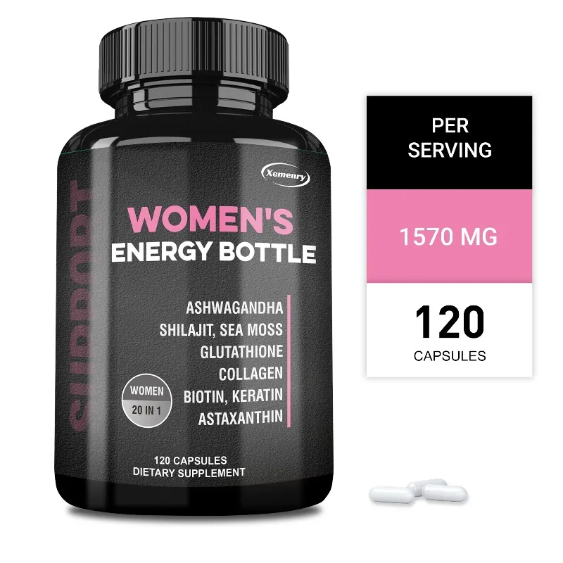 Women's Energy Supplement - Hormone Balance, Regulate Menstrual Cycle, Increase Cell Energy, Antioxidant, Enhance Immunity