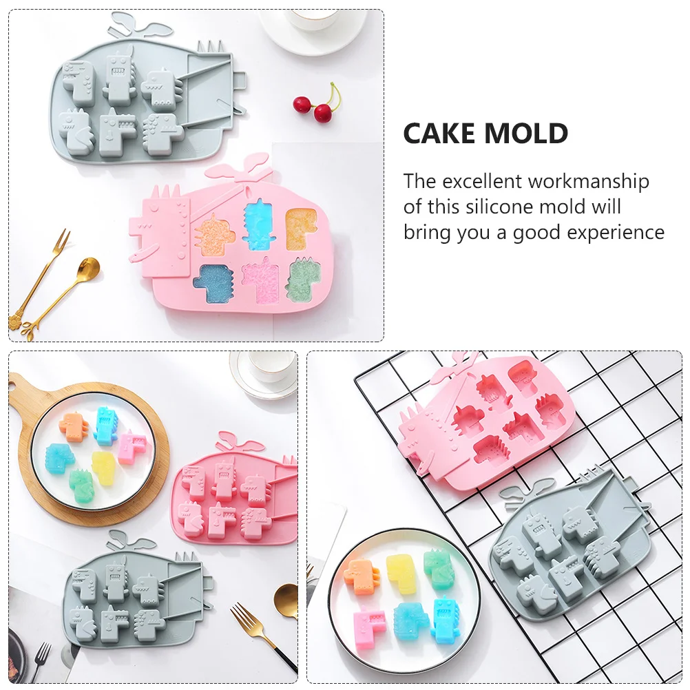 

Dinosaur Silicone Mold Premium Odorless Non-Stick Baking Tool for Cake Fondant Biscuit Making Versatile Baking Gadget
