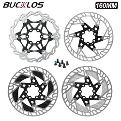 BUCKLOS Bike Rotor 6 Bolts Bicycle Discs 160mm MTB Road Bike Hydraulic Brake Rotor 160 Mm Bicycle Disks Brake Cycling Bike Part