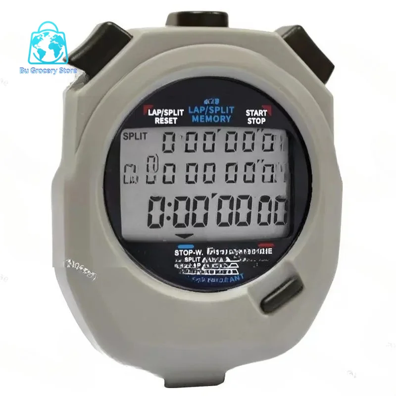 DT495D three rows of 100 memory stopwatch competition special coach referee waterproof