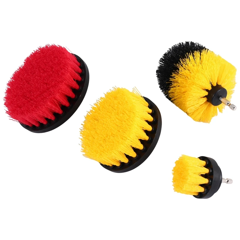 21 Piece Drill Brush Attachments Set Scrub Pads Sponge Power Scrubber Brush With Rotate Extend Long Attachment All Purpose Clean