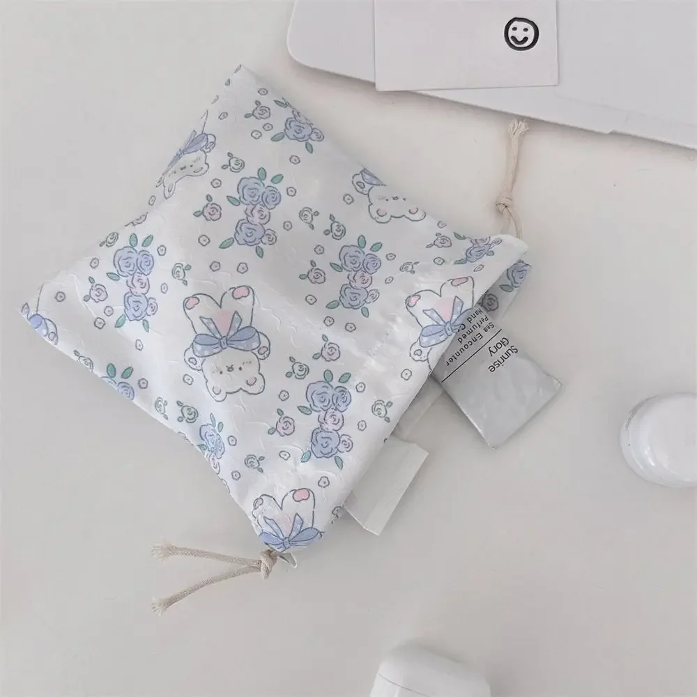 

Cute DIY Gift Bag Multifunction Anti Dust Drawstring Pocket Large Capacity Fabric Packaging Bag Coin