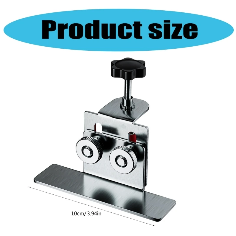 High Precise Cabinet Door Positioning Jig for Woodworking Lightweight Stainless Steel Mounting Support Stand Frame Clamp